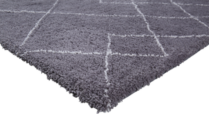 CR Casa Rug Tufted Diamond Pattern Grey 140x200CM - 985995