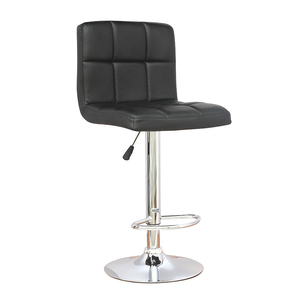 SLF Levi Bar Stool Hydro Square PU Black - 991007