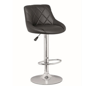 SLF Bar Stool Hydro Quilt Seat PU Black - 991011