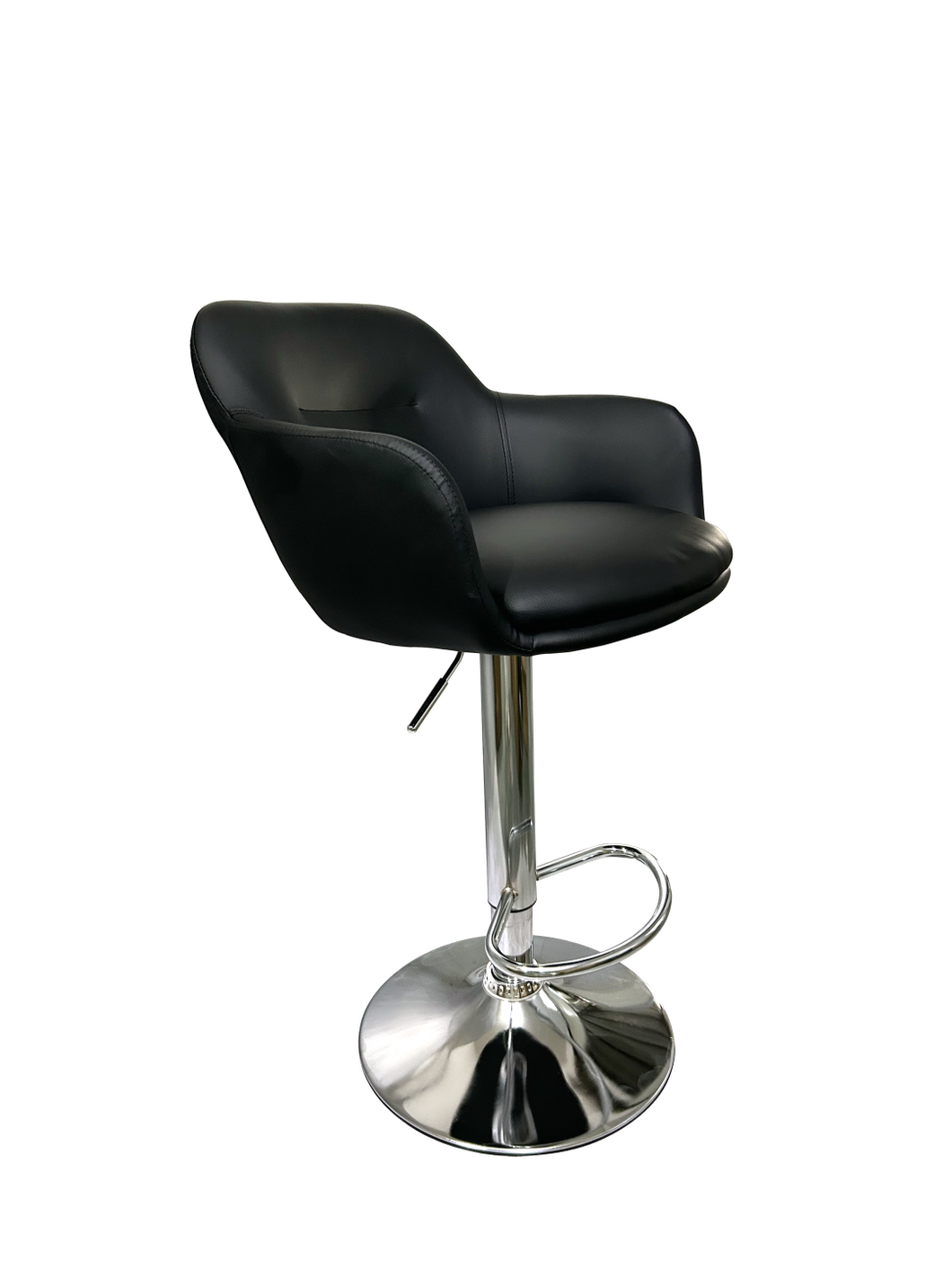 SLF Bar Stool Hydro Contemp PU Black - 991014