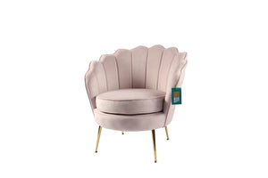 SLF Scallop Chair Pink Velvet - 992151