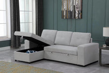 Load image into Gallery viewer, SLF Gianni Sofa Bed with Lift Up Storage Light Grey - 993002
