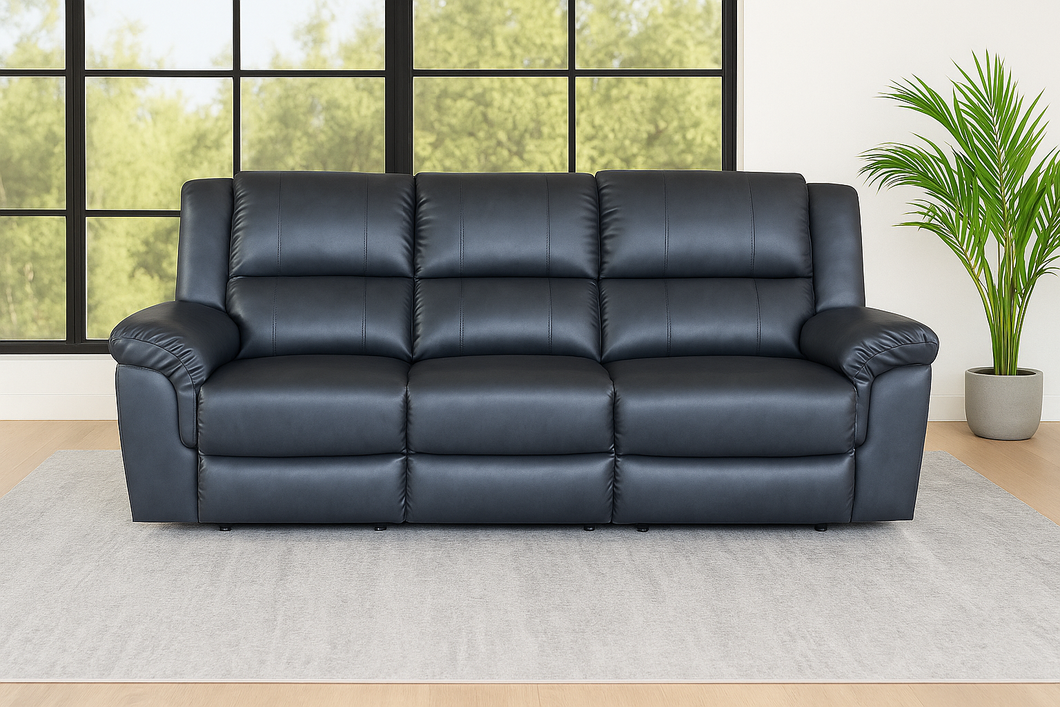 SLF Phuket Recliner 3 Seater Black - 993055