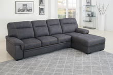 Load image into Gallery viewer, SLF Ericka Sofa Bed/Ottoman/Lift Up Storage 4 Seater Titanium Grey - 993061

