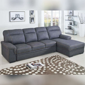 SLF Ericka Sofa Bed/Ottoman/Lift Up Storage 4 Seater Titanium Grey - 993061