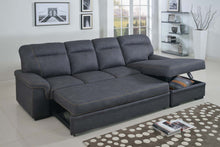Load image into Gallery viewer, SLF Ericka Sofa Bed/Ottoman/Lift Up Storage 4 Seater Titanium Grey - 993061
