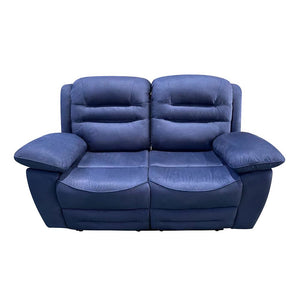 Napoli Fabric 2 Seat Recliner Sofa Blue - 993078