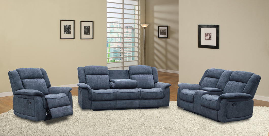 SLF Denver Recliner 2 Seater Midnight - 993083