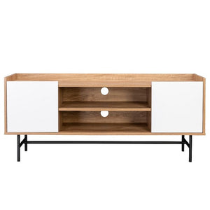 SLF Aston Tv Unit 2 Tone Natural/White - 994015