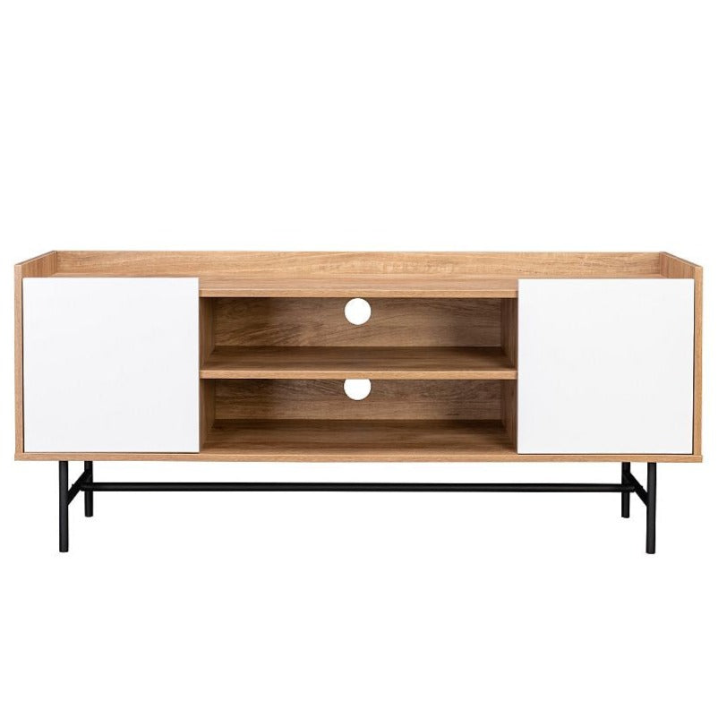 SLF Aston Tv Unit 2 Tone Natural/White - 994015