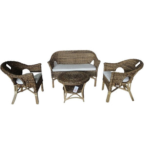 SLF 4PC Abaca Setting Marbella with Cushion / Glass - 975033