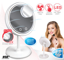 Load image into Gallery viewer, Fan Mirror On Stand LED - 283369
