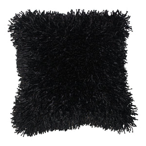 CR Zara Cushion Shoestring Shaggy Black 45CM - 665205