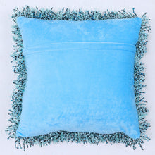 Load image into Gallery viewer, CR Tammy Cushion Bobble Shaggy Blue/Black 45CM - 665210
