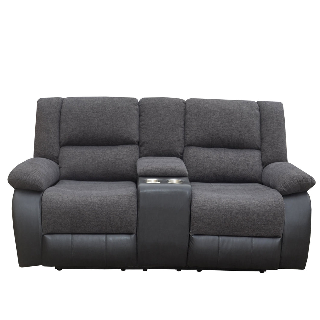 SLF Elliot 2 Seater Recliner Black - 993019