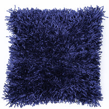 Load image into Gallery viewer, CR Zara Cushion Shoestring Shaggy Navy Blue 45CM - 665204
