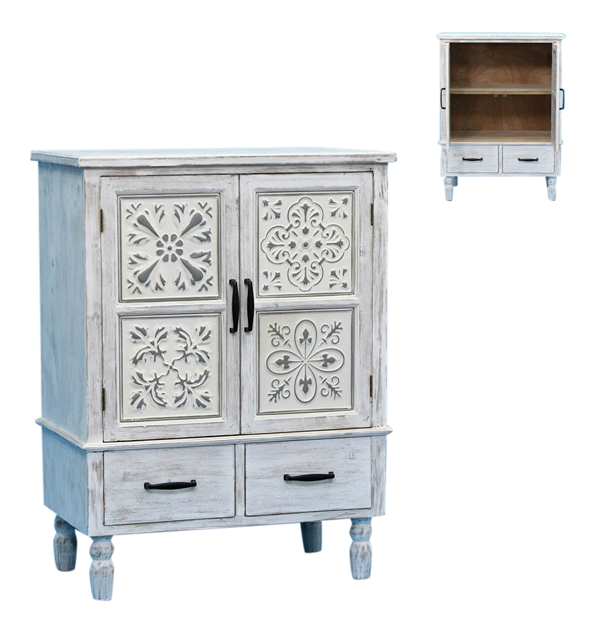 SLF Cabinet Cleo with White Lattice Door - 972149