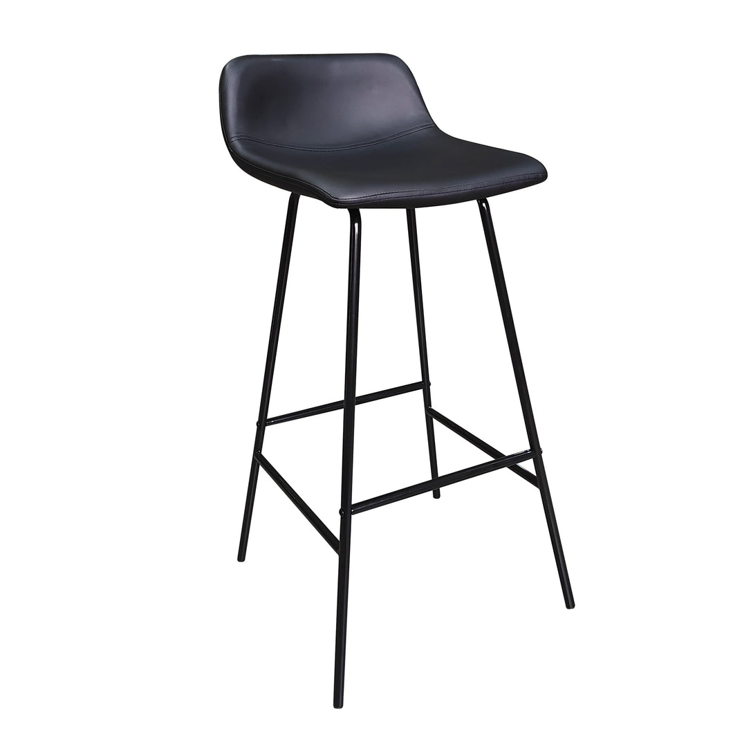 SLF Lucca Barstool Moulded PU Black on Legs - 991008