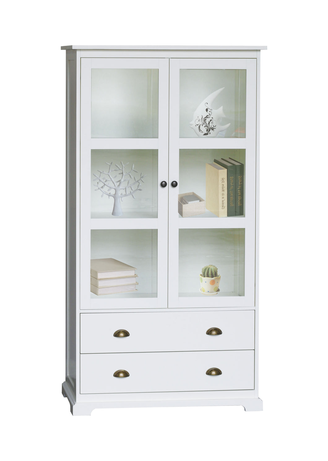 SLF Genoa Wall Cabinet 2 Door 2 Drawer White - 994022